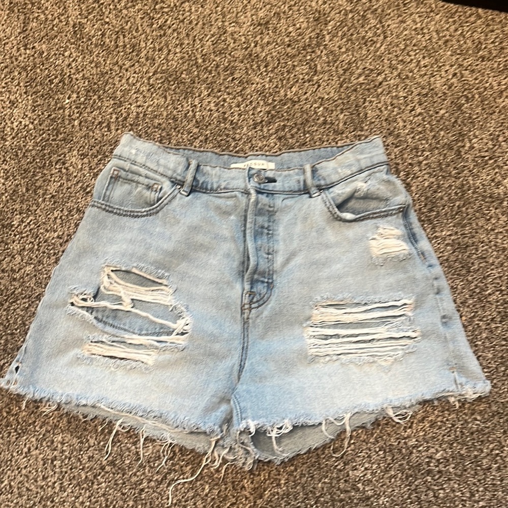 Pacsun distressed jean shorts
